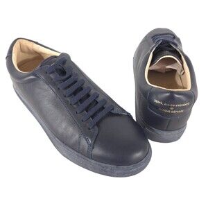 Zespa ZSP4 Leather Sneakers US 8 FR 41 Mens Navy $315